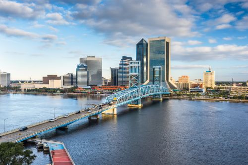 Jacksonville skyline and Northeast Florida real estate market with housing demand across nearby communities